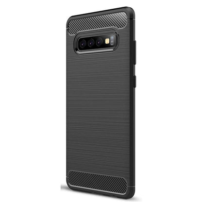 Kuori Samsung Galaxy S10 G973:lle, Techsuit, Hiili, Musta