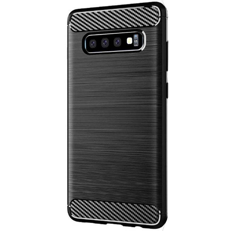 Kuori Samsung Galaxy S10 G973:lle, Techsuit, Hiili, Musta