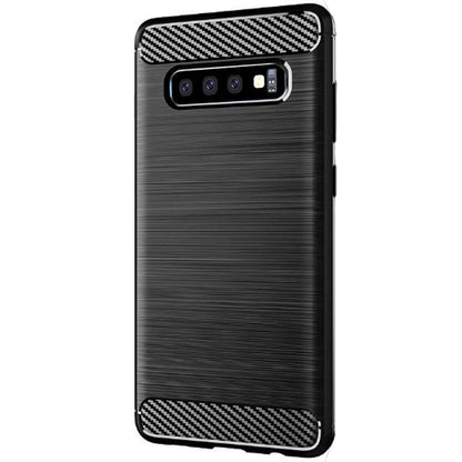 Kuori Samsung Galaxy S10 G973:lle, Techsuit, Hiili, Musta