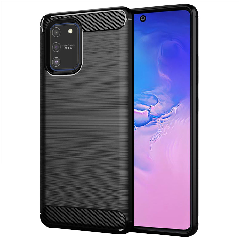 Kuori Samsung Galaxy S10 Lite G770:lle, Techsuit, Hiili, Musta