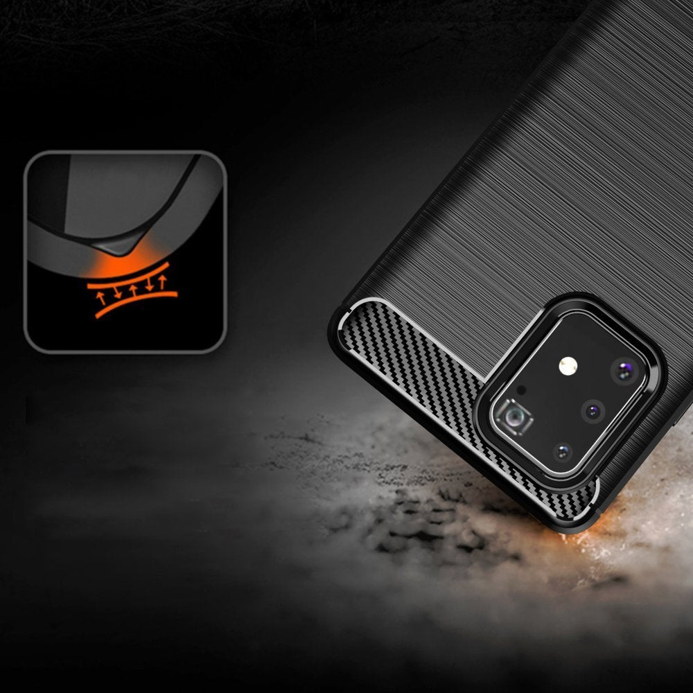Kuori Samsung Galaxy S10 Lite G770:lle, Techsuit, Hiili, Musta
