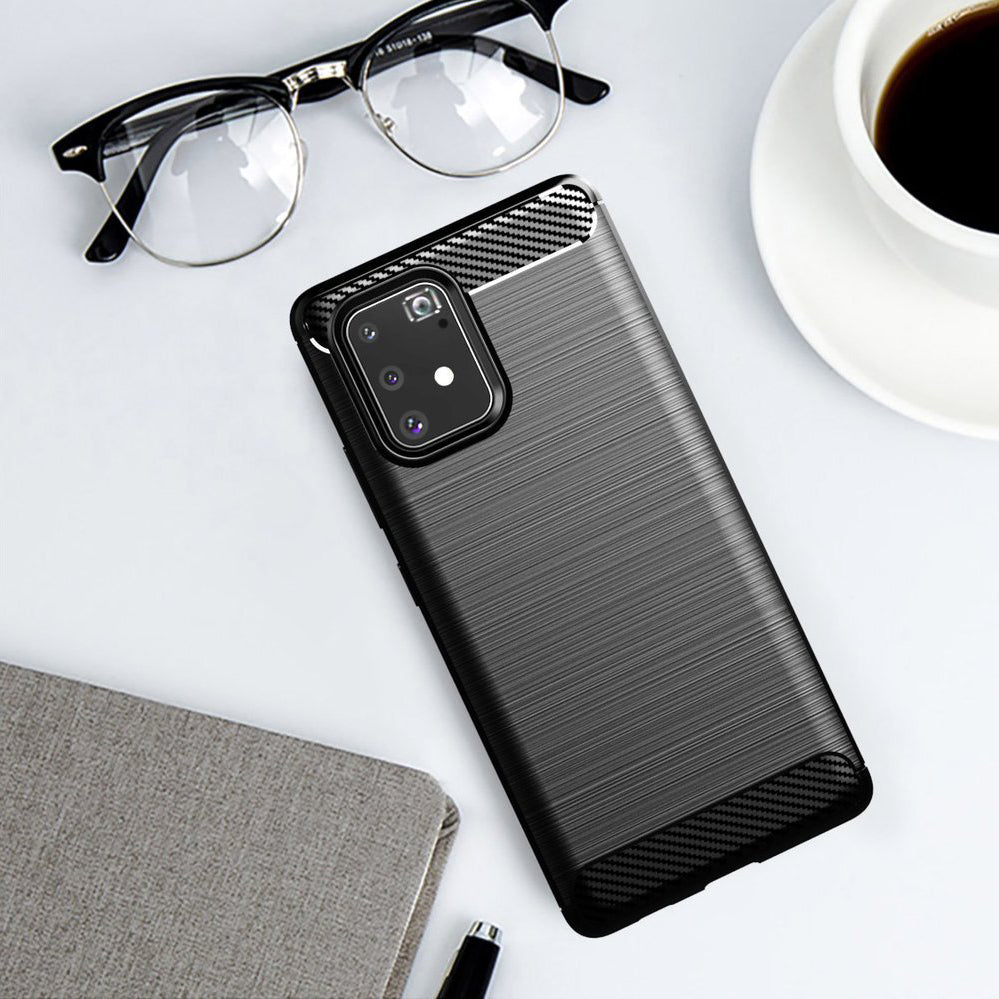 Kuori Samsung Galaxy S10 Lite G770:lle, Techsuit, Hiili, Musta