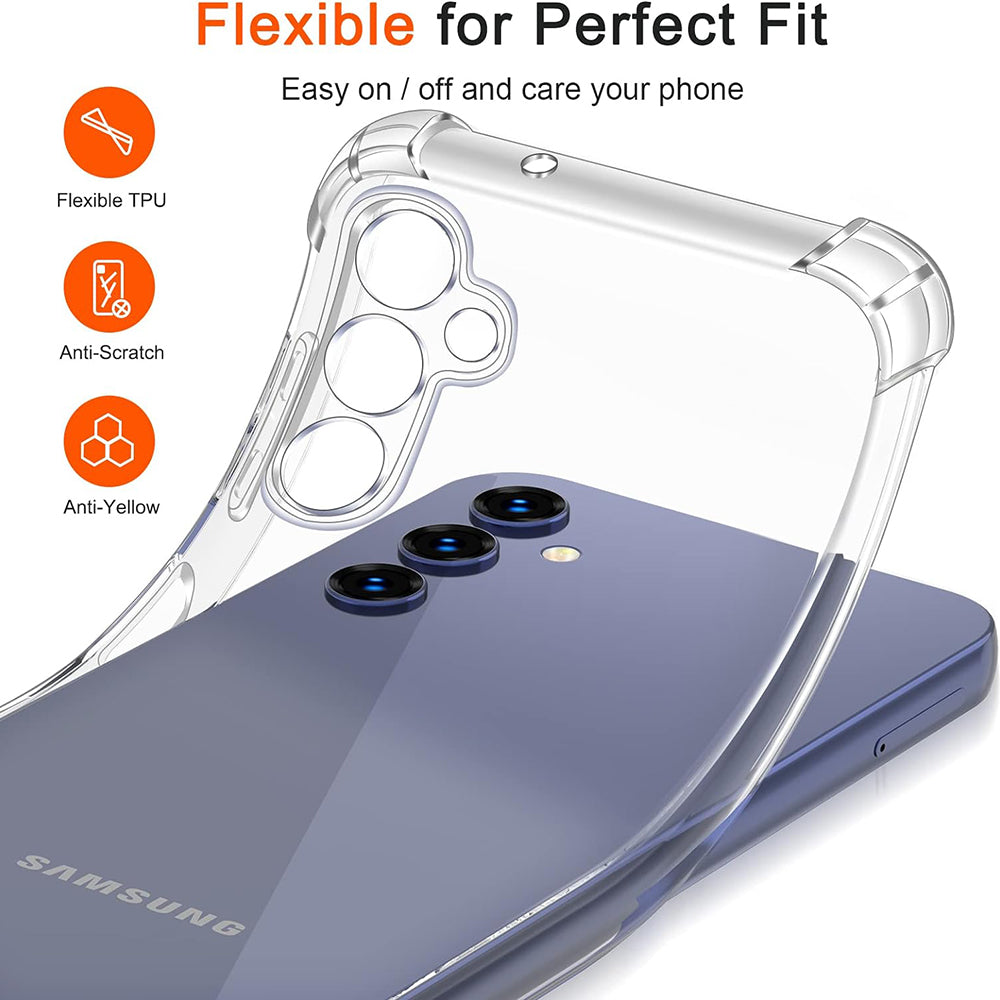 Kuori Samsung Galaxy S10+ G975:lle, Techsuit, Iskunkestävä Kirkas, Läpinäkyvä