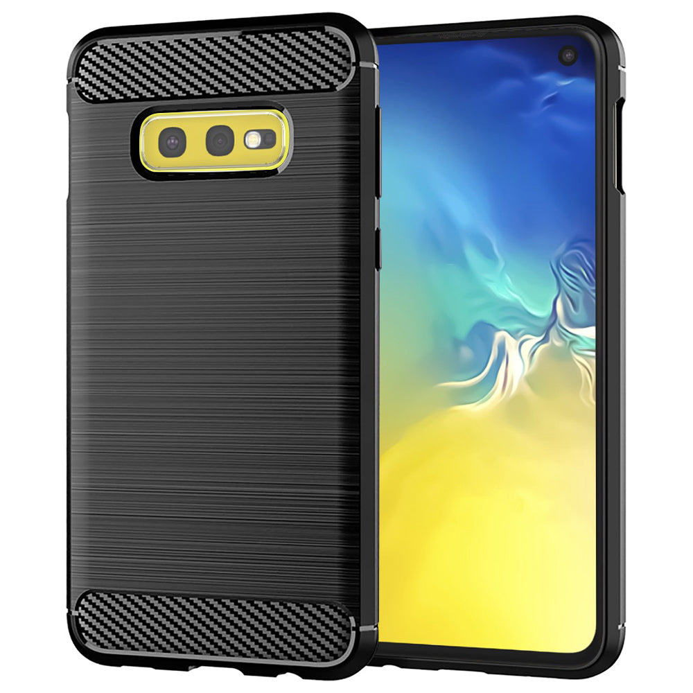 Kuori Samsung Galaxy S10e G970:lle, Techsuit, Hiili, Musta