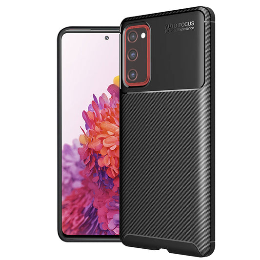 Kuori Samsung Galaxy S20 FE 2022 G781 / S20 FE 5G G781 / S20 FE G780, Techsuit, Hiilikuitu, Musta