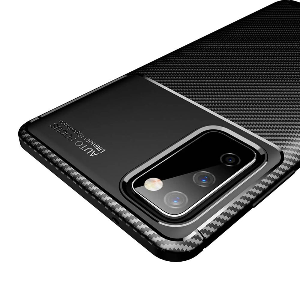 Kuori Samsung Galaxy S20 FE 2022 G781 / S20 FE 5G G781 / S20 FE G780, Techsuit, Hiilikuitu, Musta