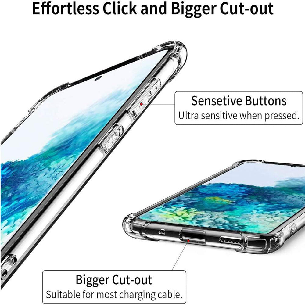 Kuori Samsung Galaxy S20+ 5G G986 / S20+ G985:lle, Techsuit, Iskunkestävä Kirkas, Läpinäkyvä