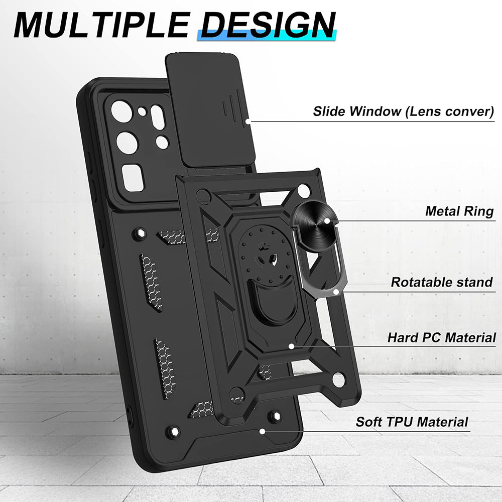 Case for Samsung Galaxy S20 Ultra 5G G988 / S20 Ultra G988, Techsuit, CamShield, Black