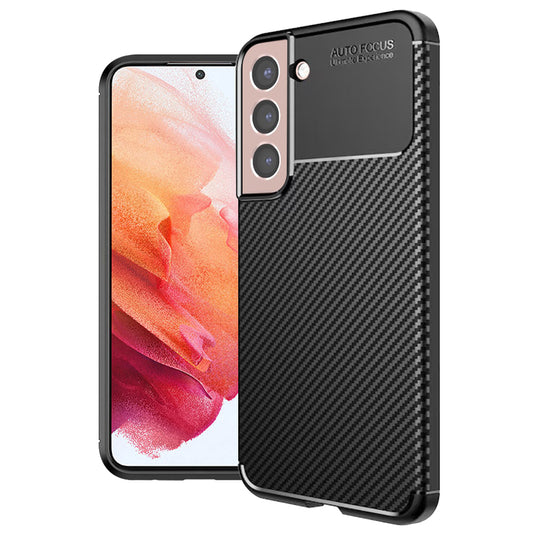 Kuori Samsung Galaxy S21 5G G991:lle, Techsuit, Hiilikuitu, Musta