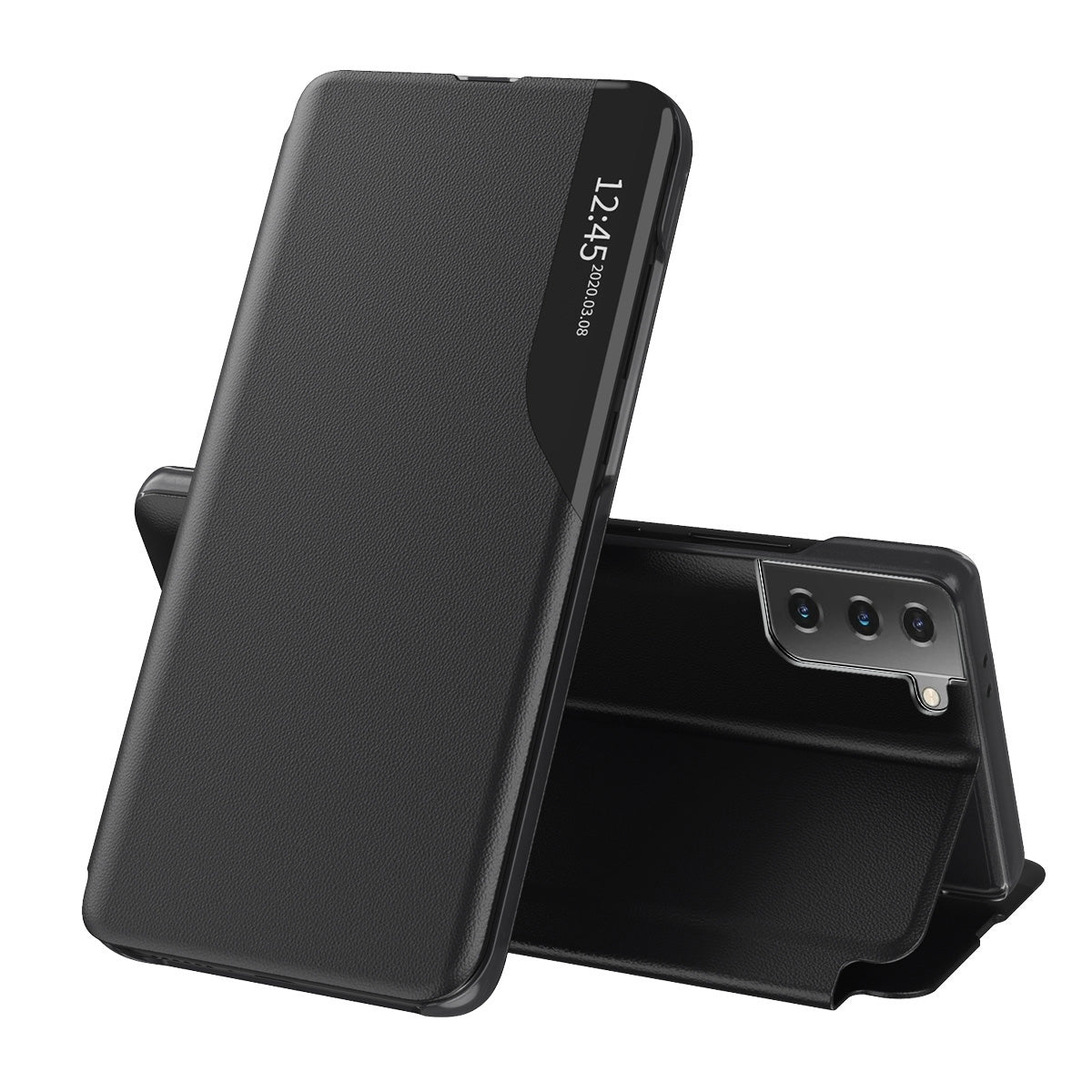 Kuori Samsung Galaxy S21 5G G991:lle, Techsuit, eFold, Musta