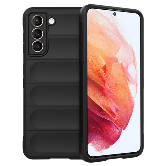 Kuori Samsung Galaxy S21 5G G991:lle, Techsuit, Magic Shield, Musta