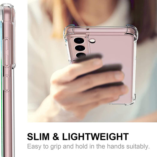 Kuori Samsung Galaxy S21 5G G991:lle, Techsuit, Iskunkestävä Kirkas, Läpinäkyvä