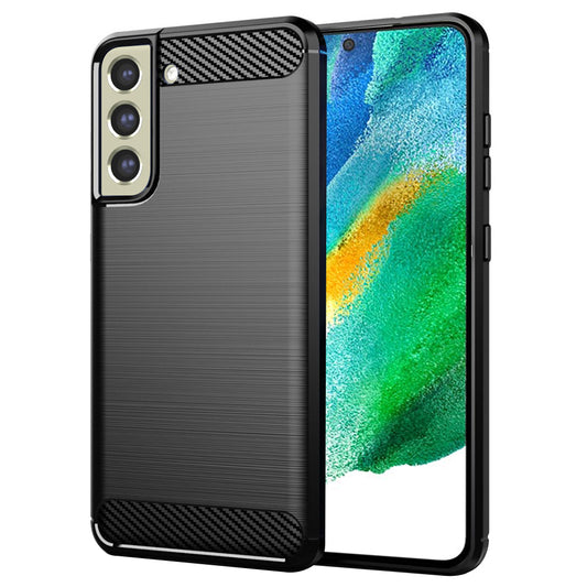 Kuori Samsung Galaxy S21 FE 5G G990:lle, Techsuit, Hiili, Musta