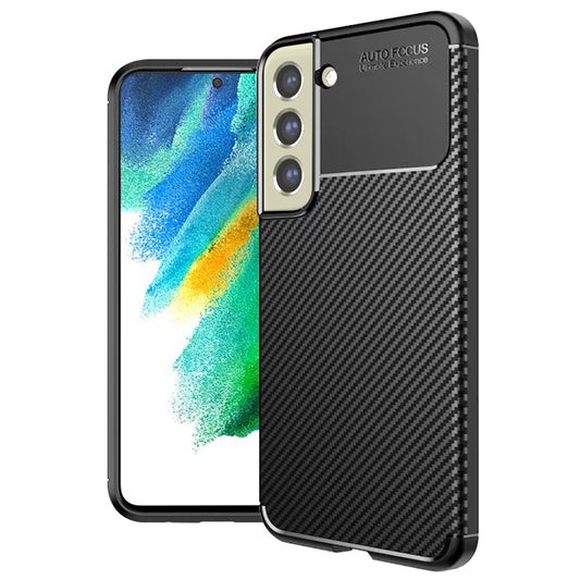 Kuori Samsung Galaxy S21 FE 5G G990:lle, Techsuit, Hiilikuitu, Musta