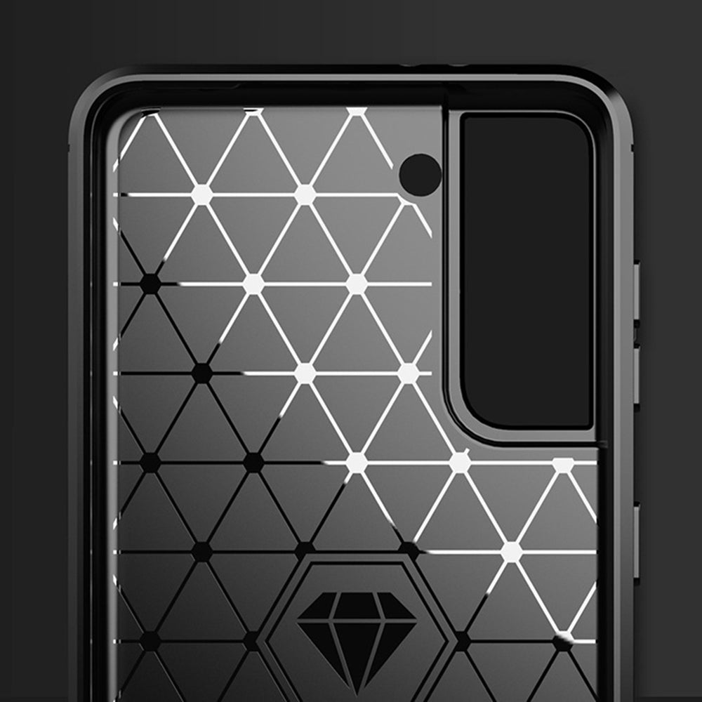 Kuori Samsung Galaxy S21+ 5G G996:lle, Techsuit, Hiili, Musta