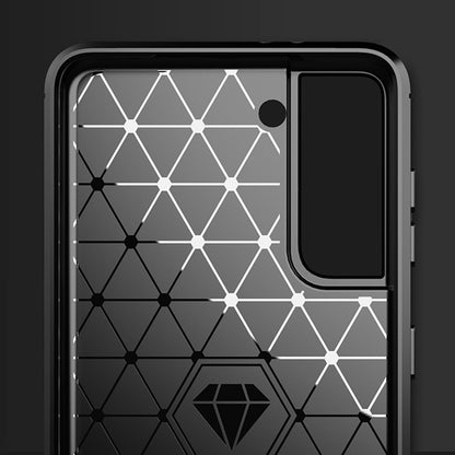 Kuori Samsung Galaxy S21+ 5G G996:lle, Techsuit, Hiili, Musta