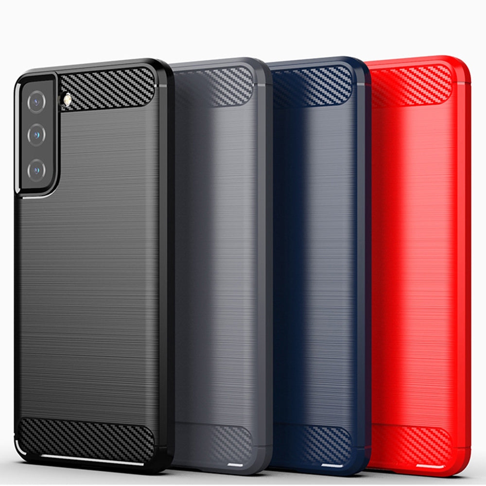 Kuori Samsung Galaxy S21+ 5G G996:lle, Techsuit, Hiili, Musta