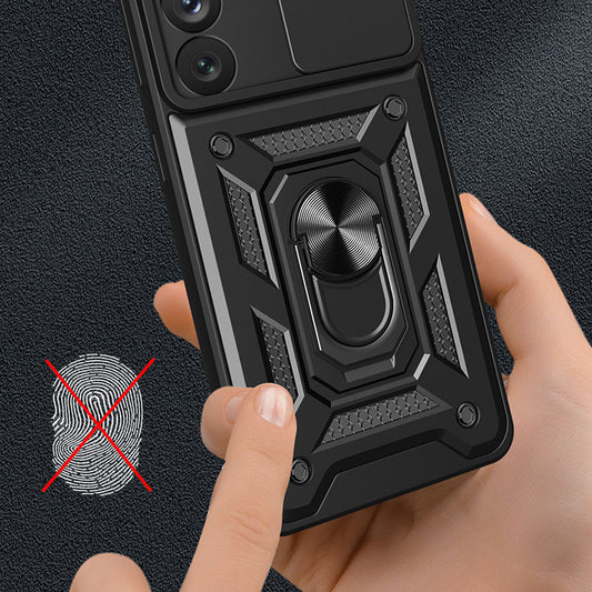 Kuori Samsung Galaxy S21 Ultra 5G G998:lle, Techsuit, CamShield, Musta