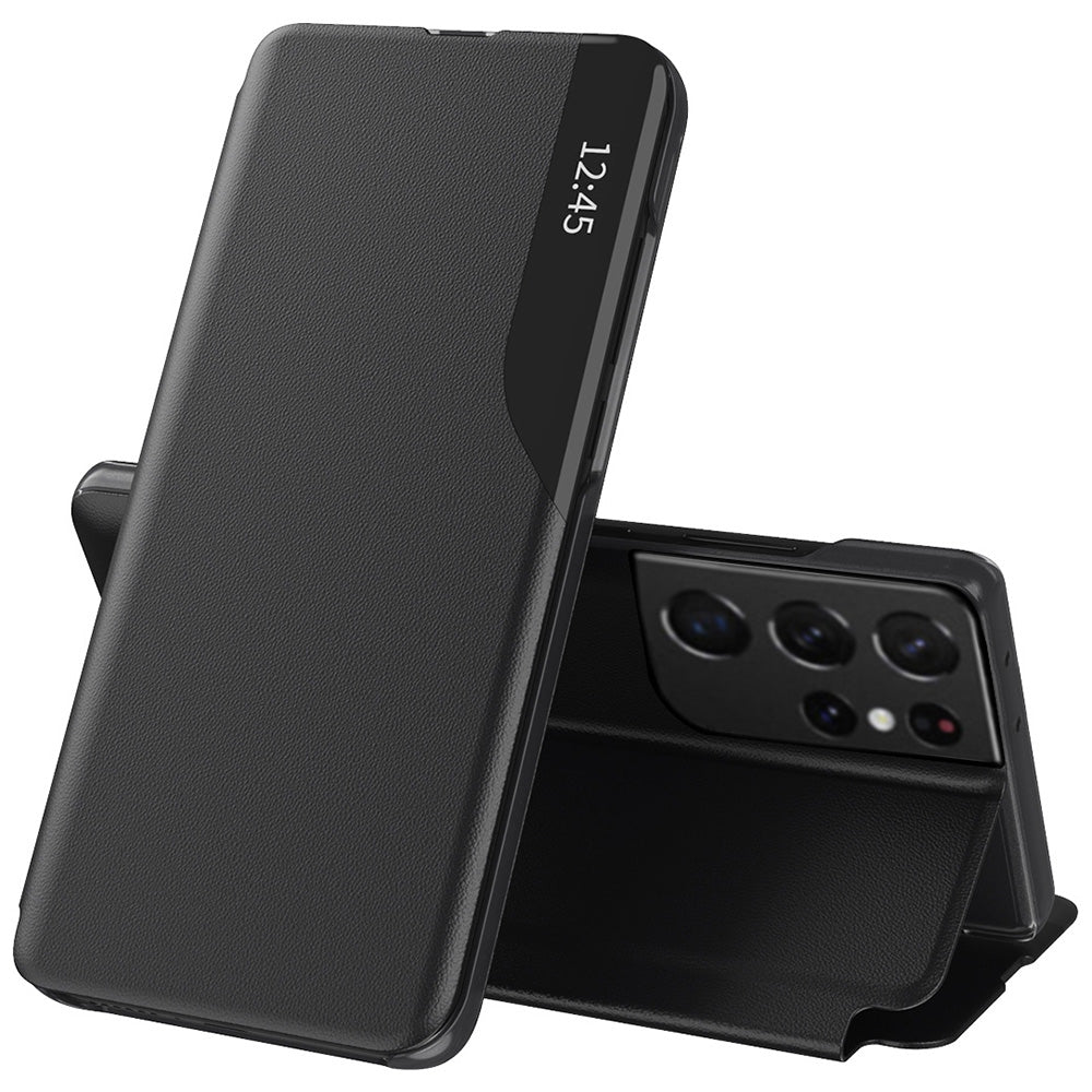 Kuori Samsung Galaxy S21 Ultra 5G G998:lle, Techsuit, eFold, Musta