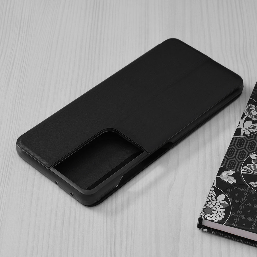 Kuori Samsung Galaxy S21 Ultra 5G G998:lle, Techsuit, eFold, Musta