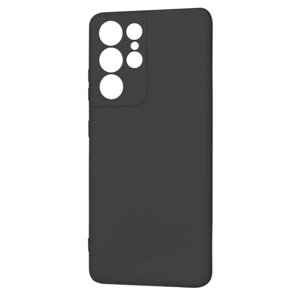Kuori Samsung Galaxy S21 Ultra 5G G998:lle, Techsuit, SoftFlex, Musta