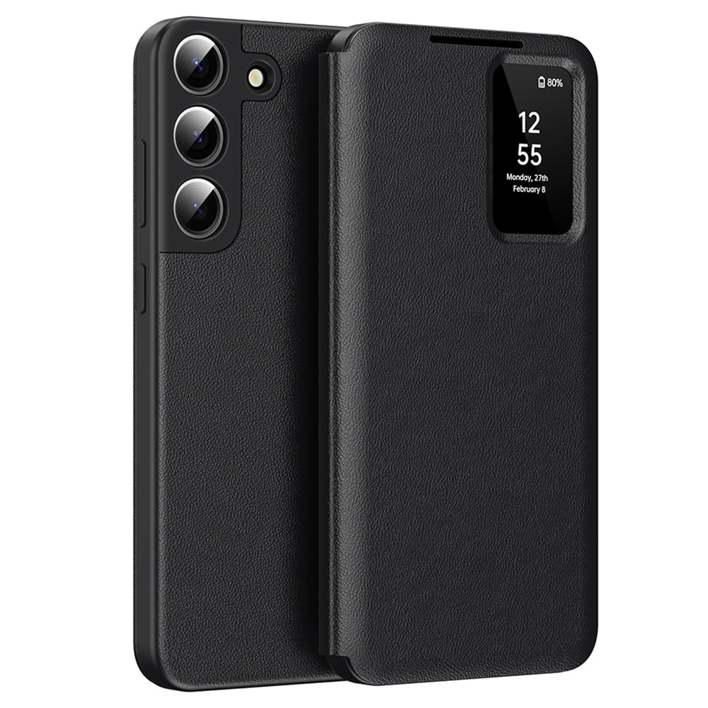 Kuori Samsung Galaxy S22 5G S901:lle, Techsuit, SmartView, Musta