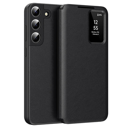 Kuori Samsung Galaxy S22 5G S901:lle, Techsuit, SmartView, Musta