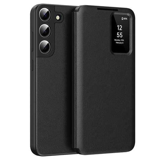 Kuori Samsung Galaxy S22 5G S901:lle, Techsuit, SmartView, Musta