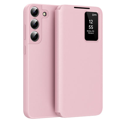 Kuori Samsung Galaxy S22 5G S901:lle, Techsuit, SmartView, vaaleanpunainen