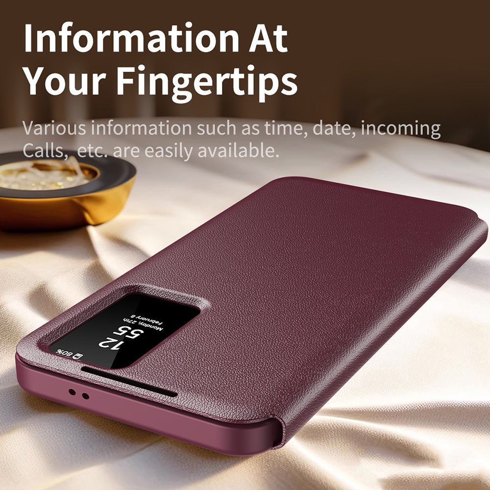 Kuori Samsung Galaxy S22+ 5G S906:lle, Techsuit, SmartView, Punainen