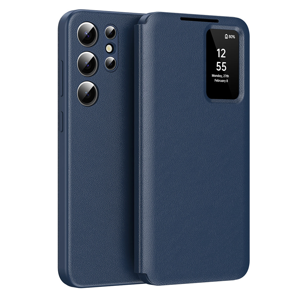 Kuori Samsung Galaxy S22 Ultra 5G S908:lle, Techsuit, SmartView, Sininen