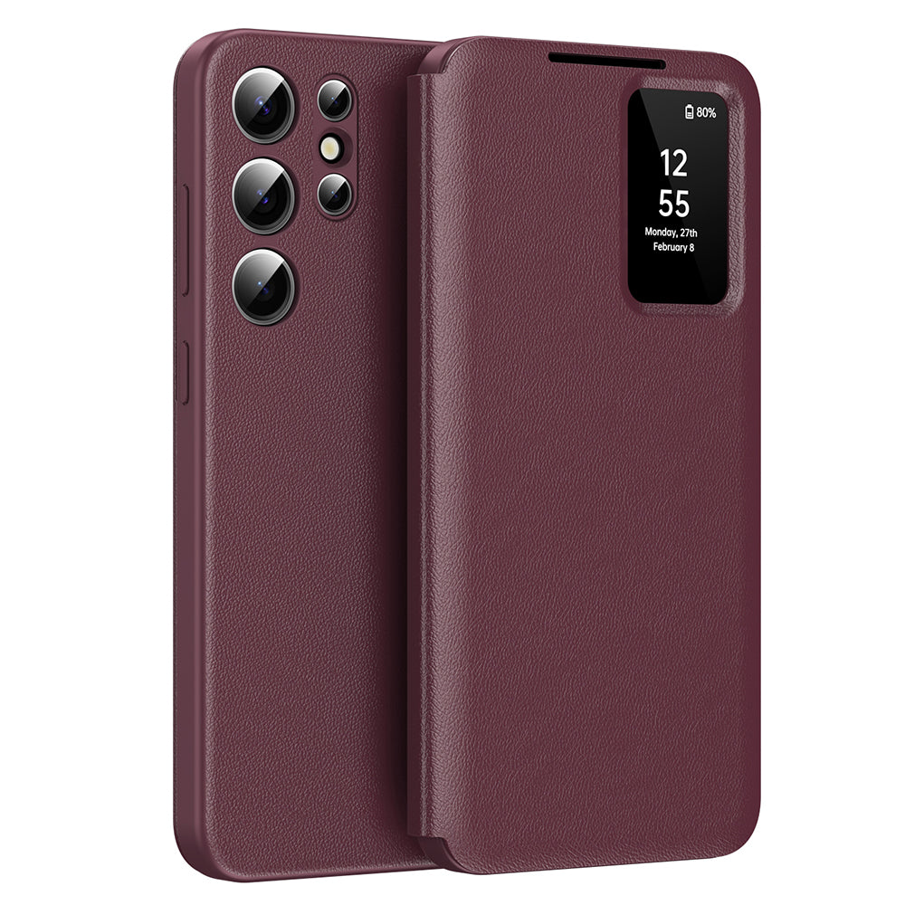 Kuori Samsung Galaxy S22 Ultra 5G S908:lle, Techsuit, SmartView, Punainen