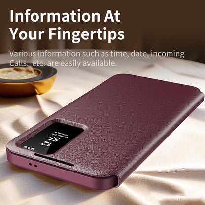 Kuori Samsung Galaxy S22 Ultra 5G S908:lle, Techsuit, SmartView, Punainen