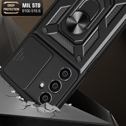 Case for Samsung Galaxy S23 FE S711, Techsuit, CamShield, Black