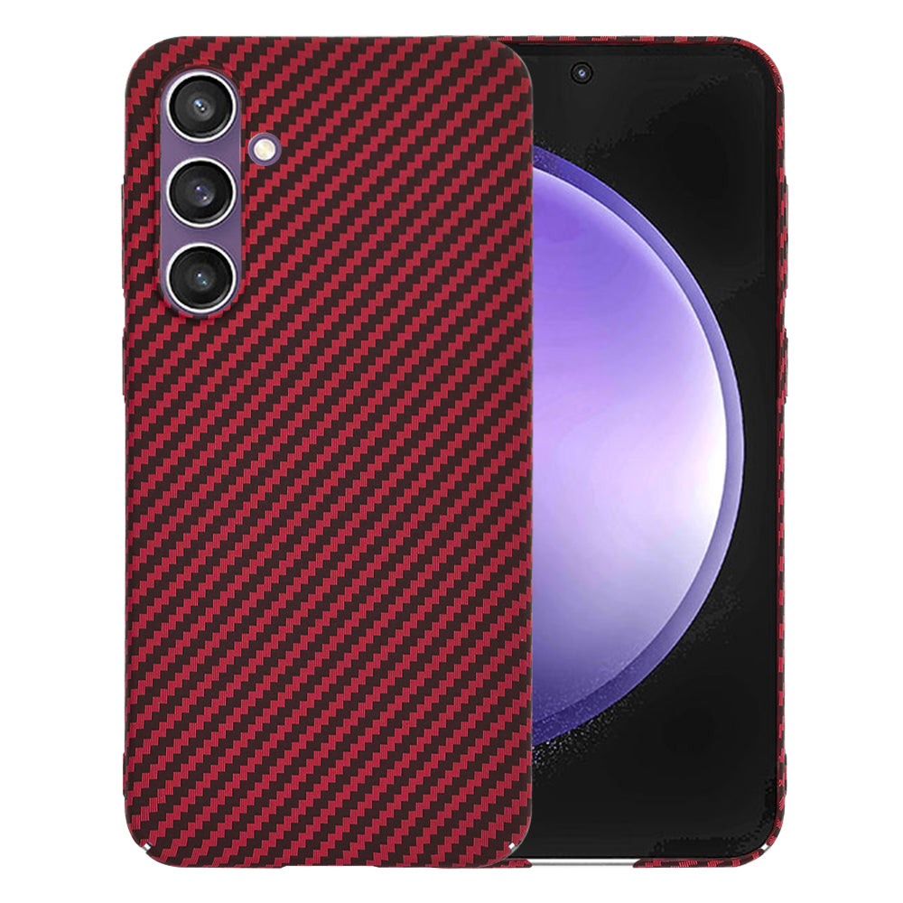 Kuori Samsung Galaxy S23 FE S711:lle, Techsuit, Carbonite FiberShell, Punainen