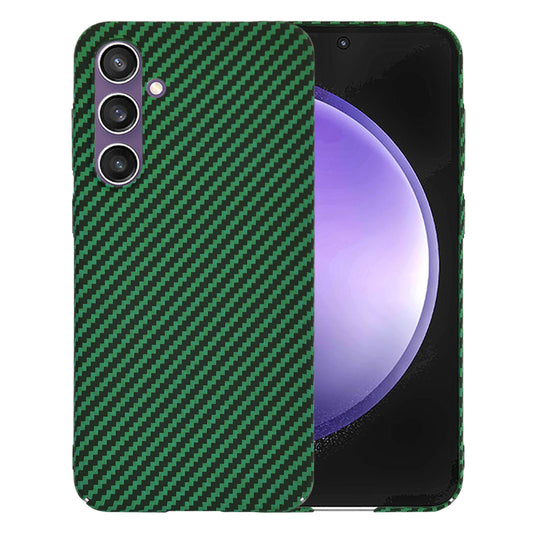 Kuori Samsung Galaxy S23 FE S711:lle, Techsuit, Carbonite FiberShell, Vihreä