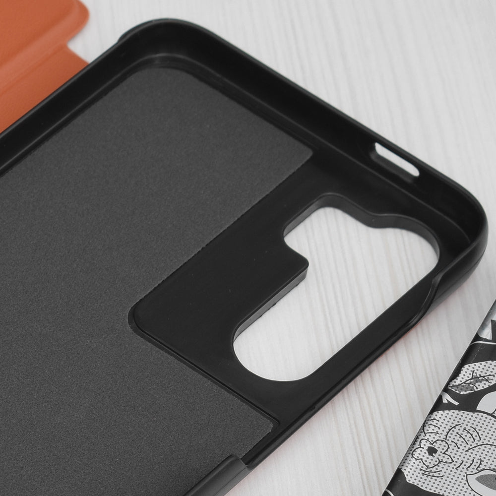 Kotelo Samsung Galaxy S23 FE S711:lle, Techsuit, eFold, Oranssi