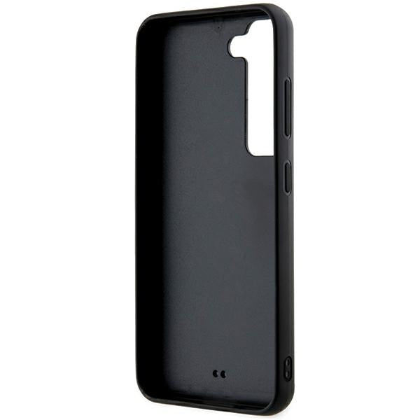 Kotelo Samsung Galaxy S23+ S916:lle, Karl Lagerfeld, 3D Rubber Glitter Logo, Musta
