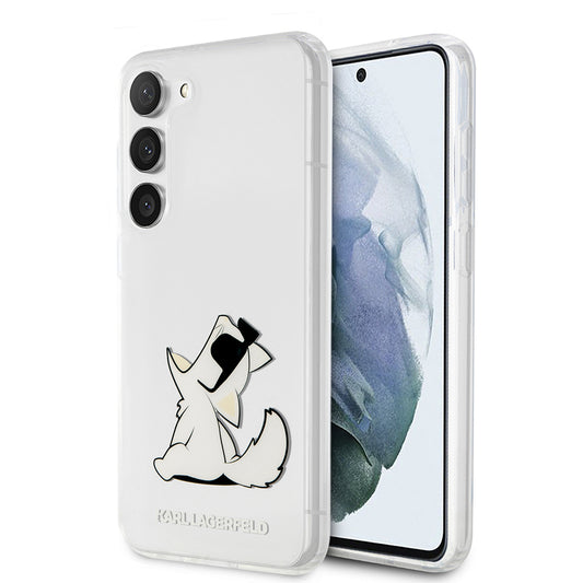 Kotelo Samsung Galaxy S23+ S916:lle, Karl Lagerfeld, Choupette Eat, Läpinäkyvä