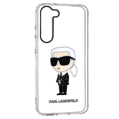 Kotelo Samsung Galaxy S23+ S916:lle, Karl Lagerfeld, Ikonik Karl, Läpinäkyvä