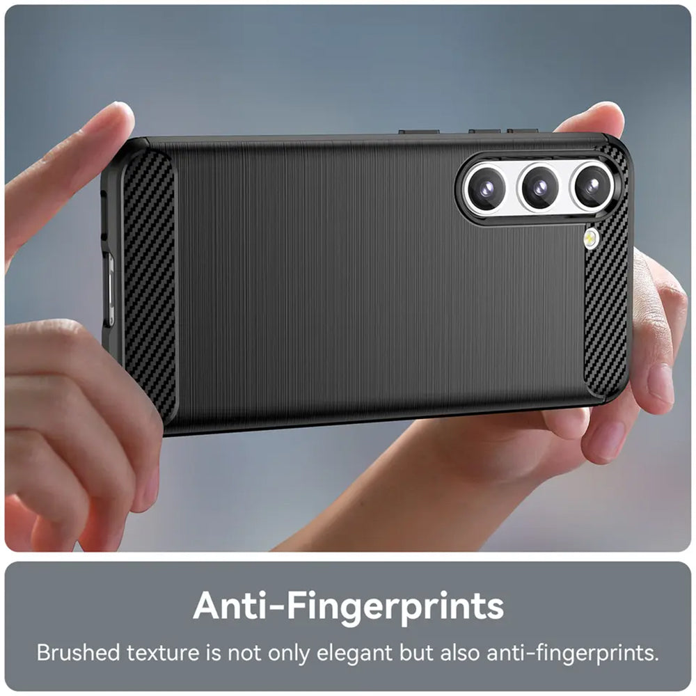 Case for Samsung Galaxy S23+ S916, Techsuit, Carbon, Black