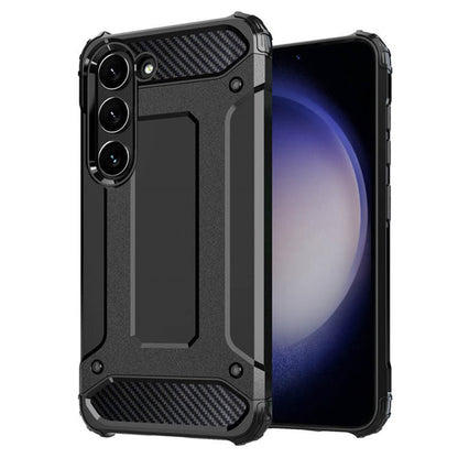 Kuori Samsung Galaxy S23 S911:lle, Techsuit, Hybrid Armor, Musta