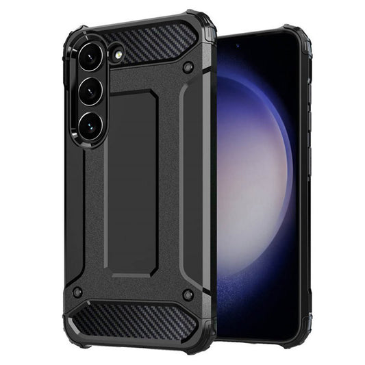 Kuori Samsung Galaxy S23 S911:lle, Techsuit, Hybrid Armor, Musta