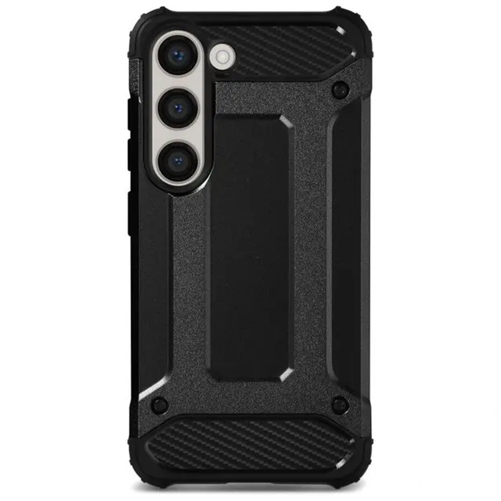 Kuori Samsung Galaxy S23 S911:lle, Techsuit, Hybrid Armor, Musta