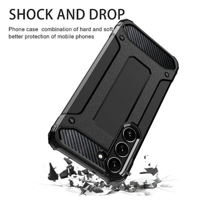 Kuori Samsung Galaxy S23 S911:lle, Techsuit, Hybrid Armor, Musta