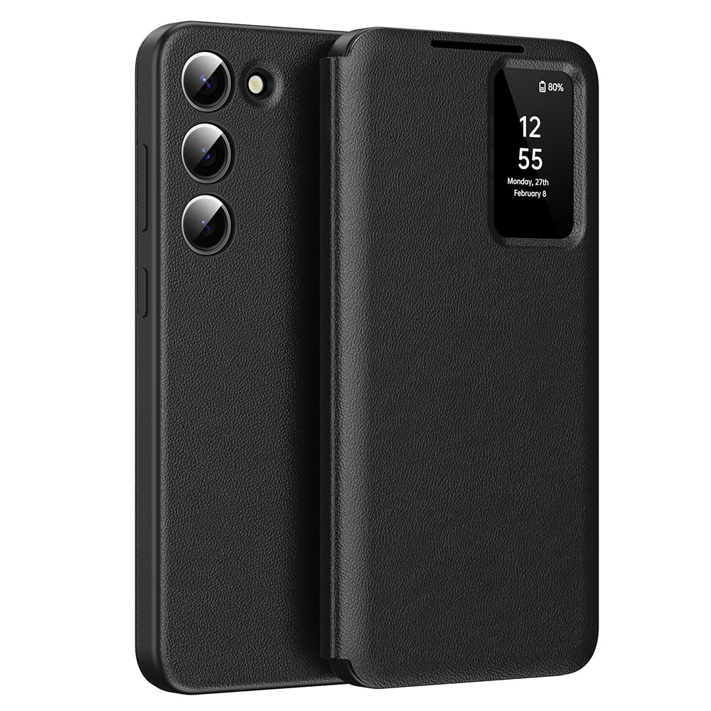 Kuori Samsung Galaxy S23 S911:lle, Techsuit, SmartView, Musta