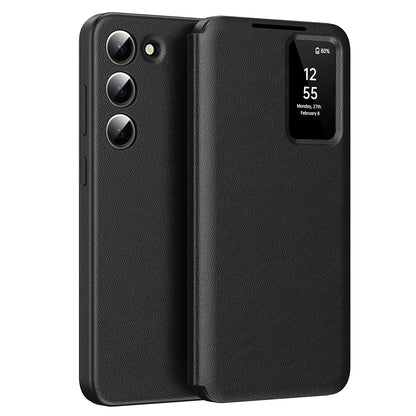 Kuori Samsung Galaxy S23 S911:lle, Techsuit, SmartView, Musta