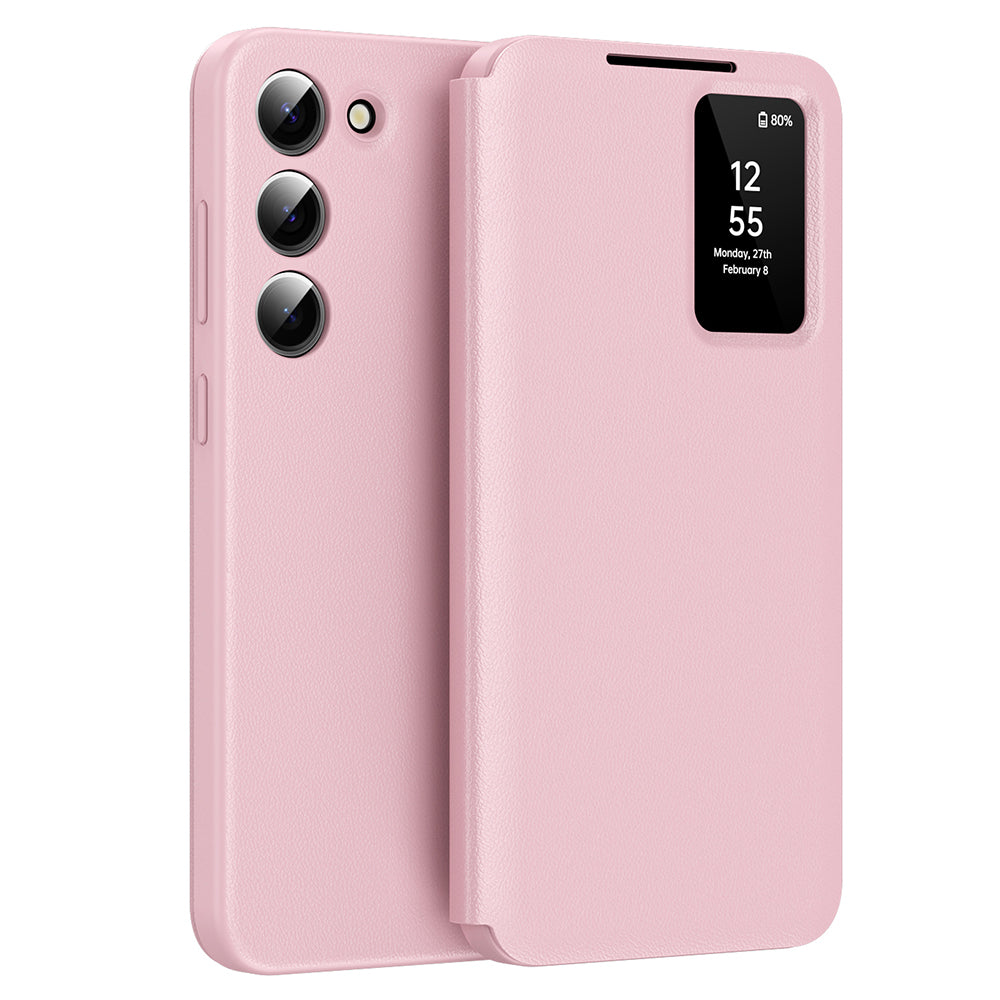 Kuori Samsung Galaxy S23 S911:lle, Techsuit, SmartView, Vaaleanpunainen