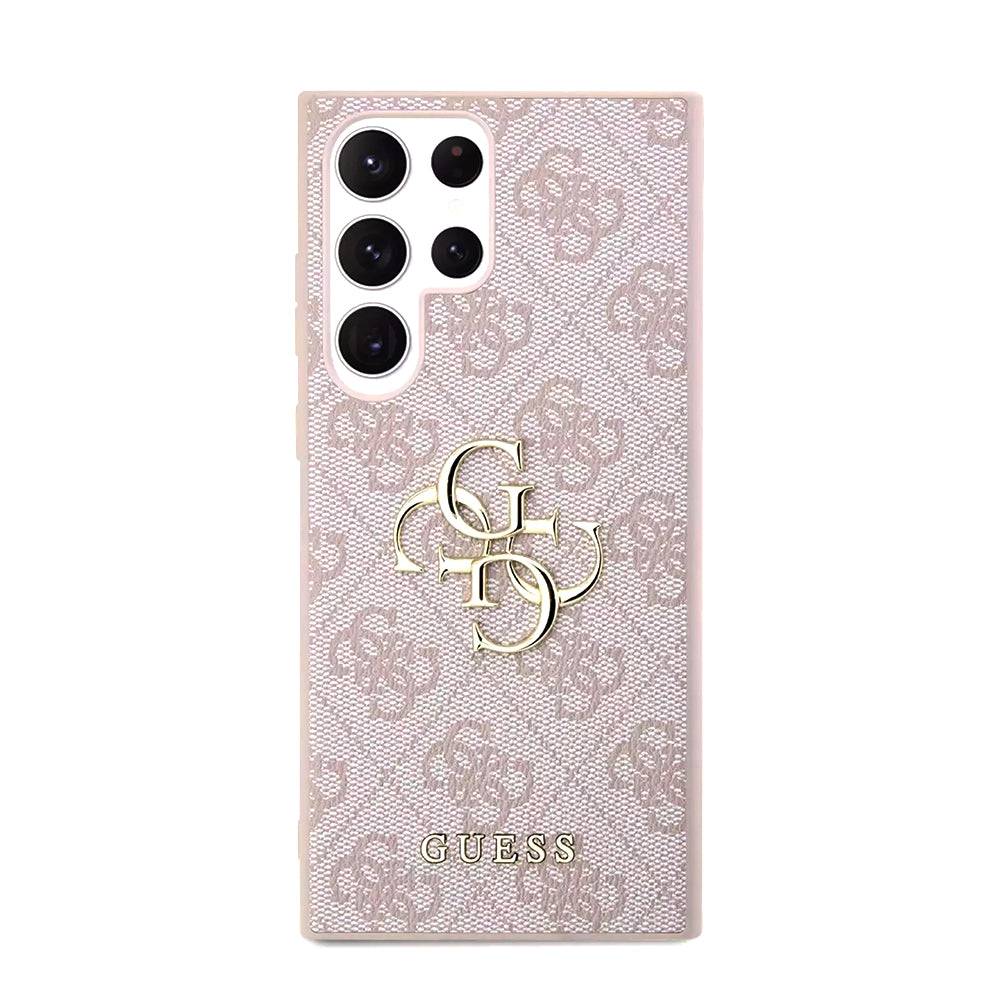 Suojakotelo Samsung Galaxy S23 Ultra S918:lle, Guess, 4G Big Logo, Pinkki