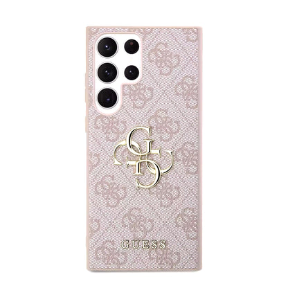 Suojakotelo Samsung Galaxy S23 Ultra S918:lle, Guess, 4G Big Logo, Pinkki